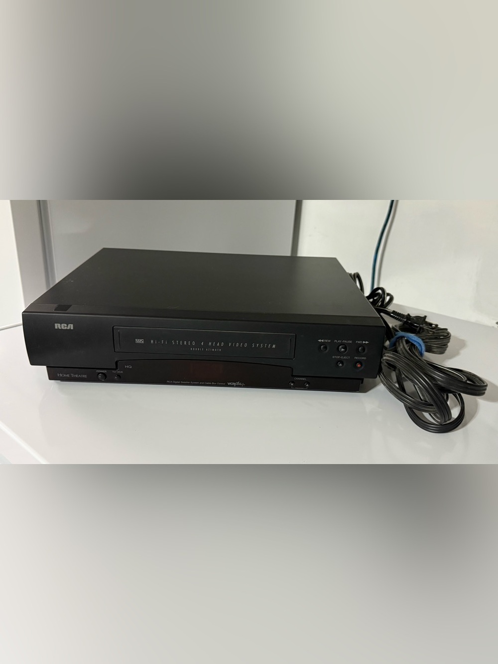 Vintage RCA VCR Home Theater 4head VR619HF With Remote & Manual